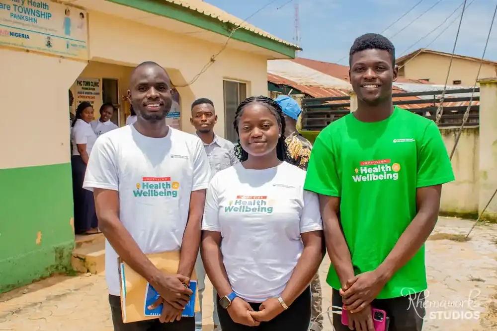 Everwell team providing health services during the Pankshin outreach